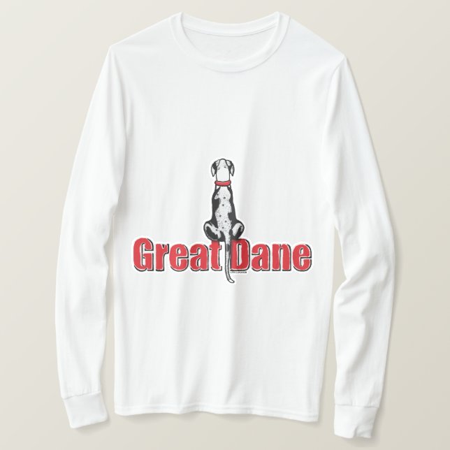 Great Dane Sit MerleB UC T-Shirt (Design Front)