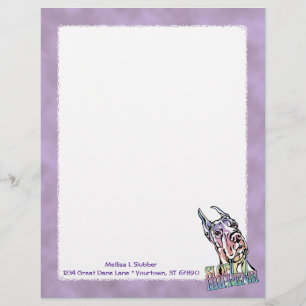 Great Dane Slop Happens Pastel Letterhead