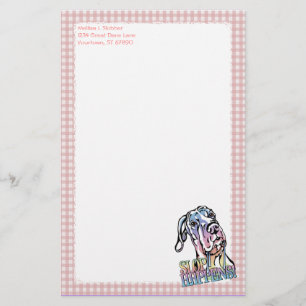 Great Dane Slop Happens Pastel UC Stationery