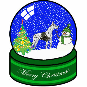 great dane snow globe statuette