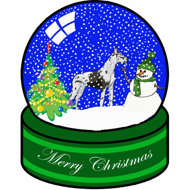 great dane snow globe statuette (Front)