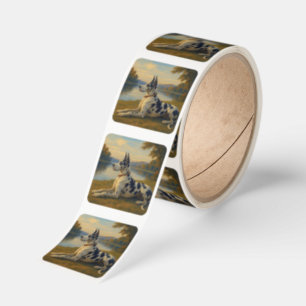 Great Dane Square Sticker