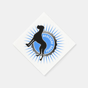 Great Dane Star and Lettering Napkins