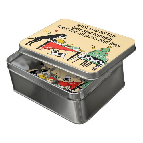 Great Dane Stealing Turkey Holiday Art Jigsaw Puzzle