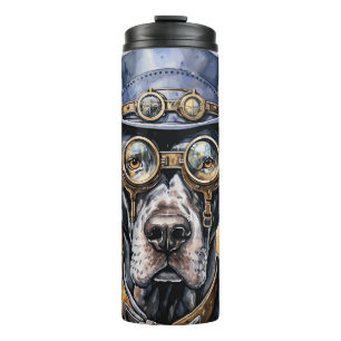 Great Dane Steampunk Dog Thermal Tumbler
