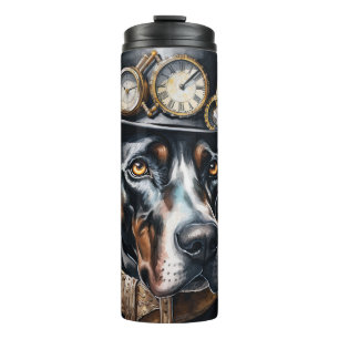 Great Dane Steampunk Dog Thermal Tumbler
