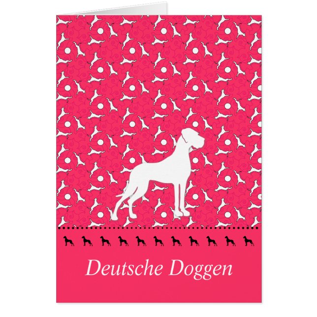 Great Dane Strawberry Red for Breeder Cards (Front)