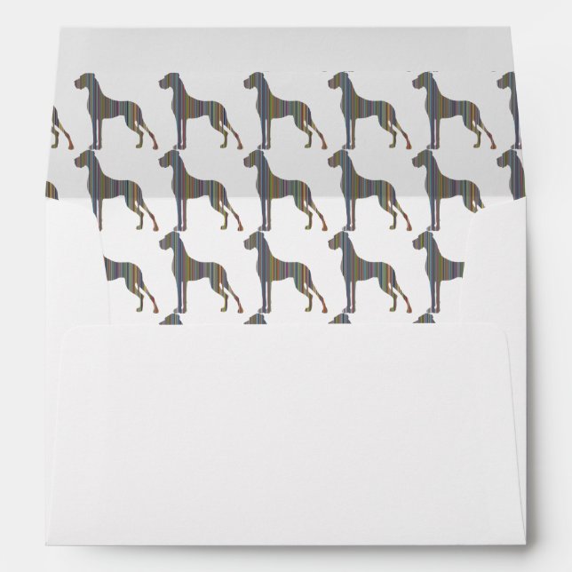 Great Dane stripes Envelope (Back (Bottom))