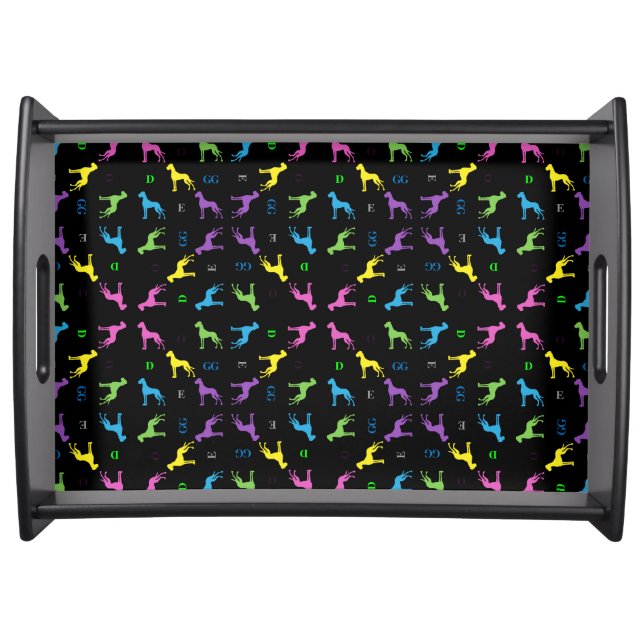 Great Dane Strong Pattern Serving Tray (Front)