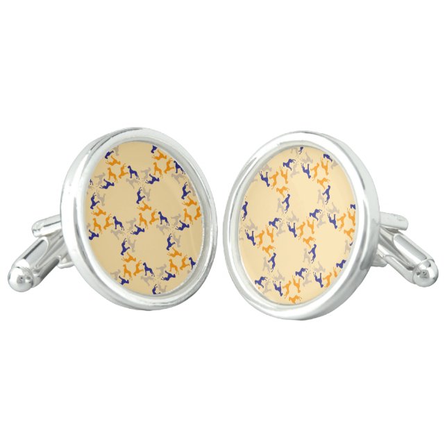 Great Dane stud dog Cufflinks (Angled)