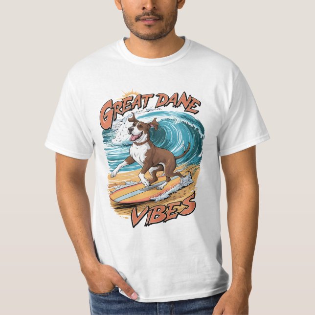 Great Dane Surfing Adventure T-Shirt (Front)
