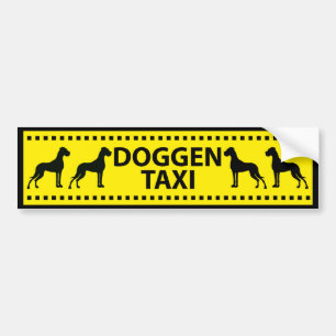 Great Dane Taxi Bumper Sticker
