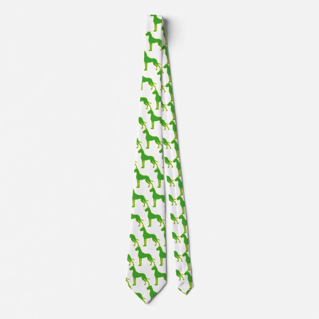 Great Dane Tie Green green/green  (Front)