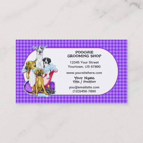 Great Dane Tub Full Business Cards