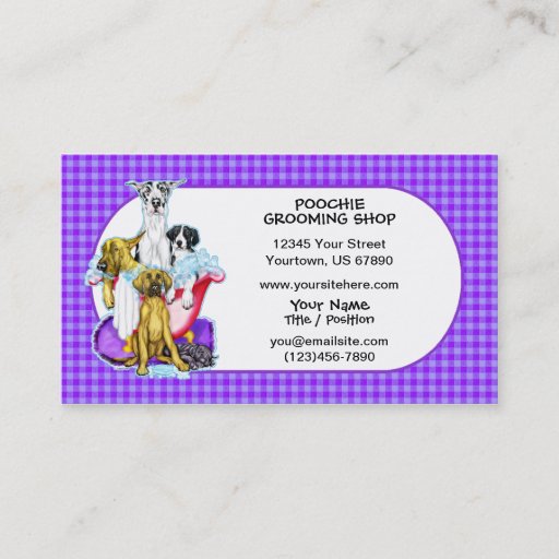 Customizable Great Dane Tub Full Business Cards