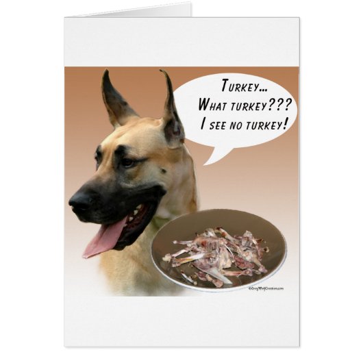 Great Dane Turkey Cards (Front)