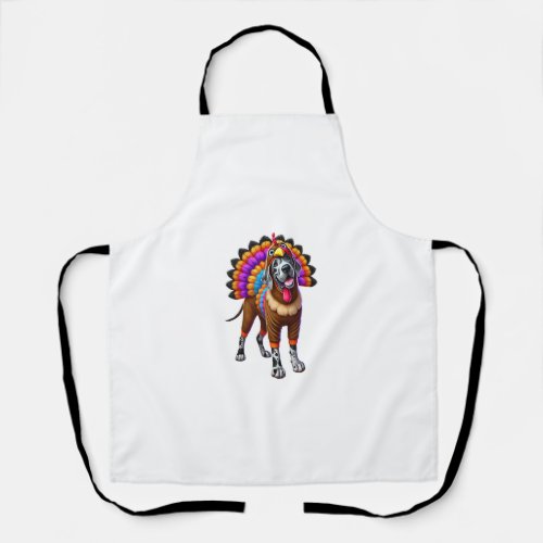 Great Dane Turkey Funny Thanksgiving Animal Dog Ca Apron