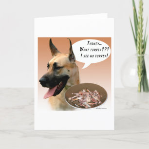 Great Dane Turkey Holiday Card