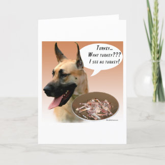 Great Dane Turkey Holiday Card