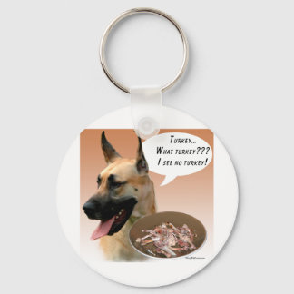 Great Dane Turkey Keychain