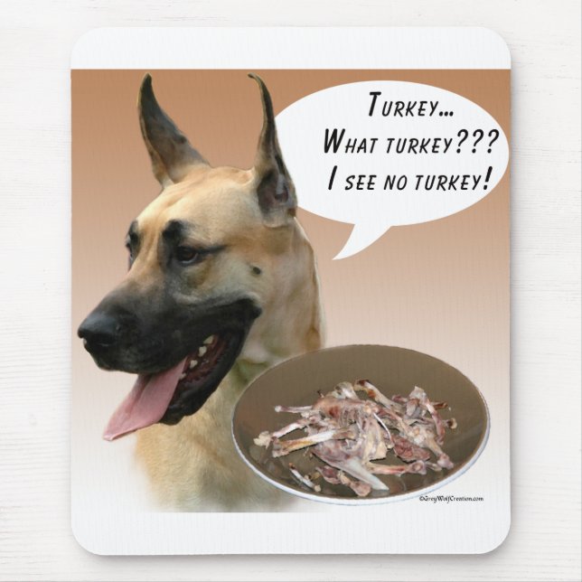 Great Dane Turkey Mouse Pad (Front)