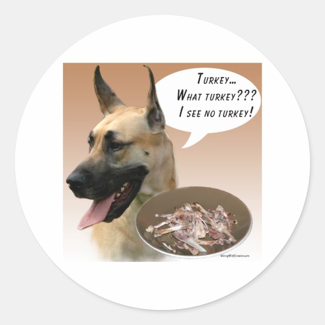 Great Dane Turkey - Sticker (Front)