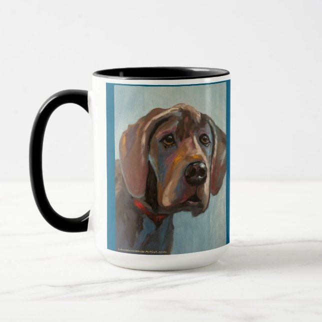 Great Dane | Two-Tone Mug, 15 oz Mug (Left)