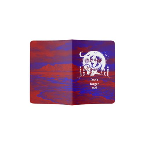 Great Dane Valentine  Passport Holder