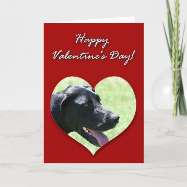 Great Dane Valentines Day Card (Front)