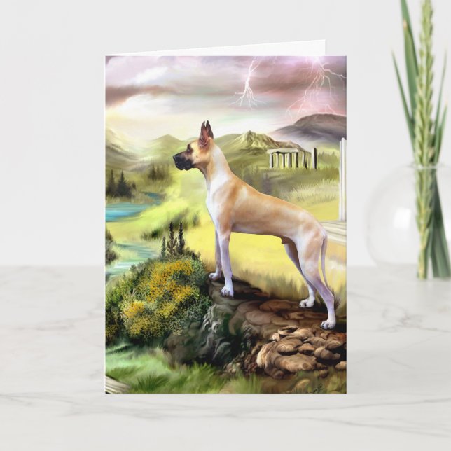 Great Dane Valley of Zeus Card - Customized (Front)