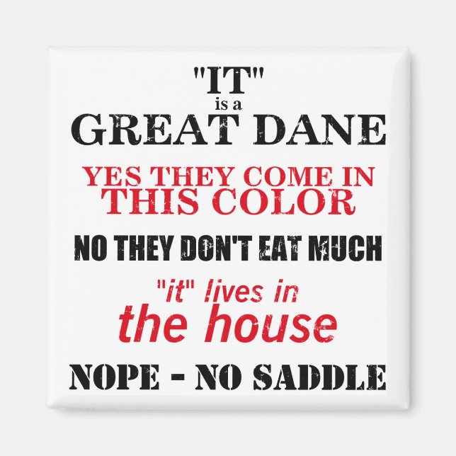 Great Dane Walking Answers Magnet (Front)