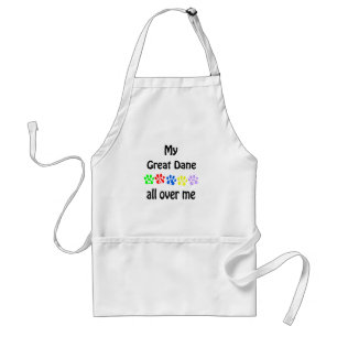 Great Dane Walks Design Adult Apron