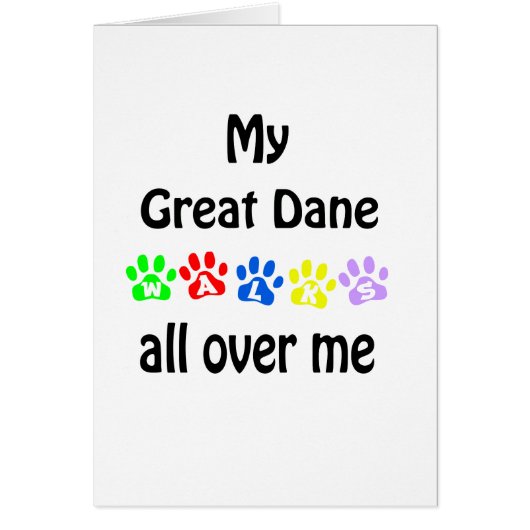 Great Dane Walks Design Cards (Front)