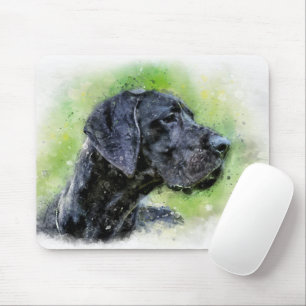 Great Dane watercolor Mouse Pad