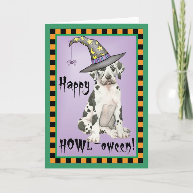 Great Dane Witch Card (Front)