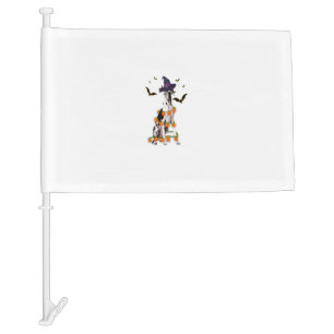 Great Dane Wizard Hat Tree Lights Pumpkin Funny Ha Car Flag