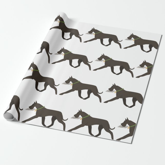 Great Dane Wrapping Paper (Unrolled)