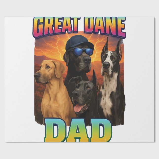 Great Dane Wrapping Paper (Flat)