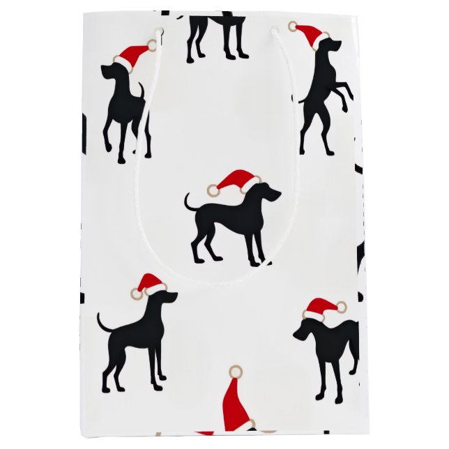 Great Dane Wrapping Paper Medium Gift Bag (Front)
