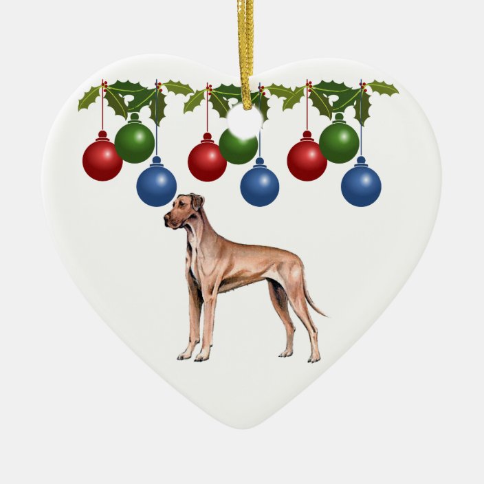 Great Dane Xmas Ornament | Zazzle.com