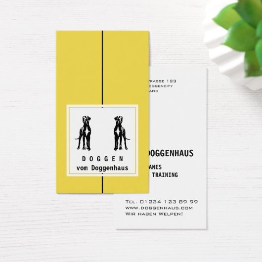 Great Dane yellow based (Desk)