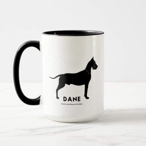 Great Dane Yin Yang Coffee Mug