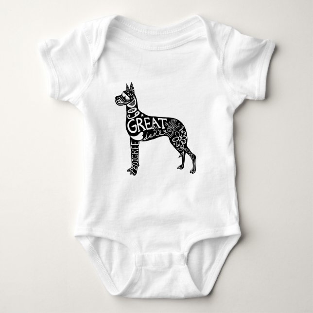 Great Danes are GREAT! Baby Bodysuit (Front)