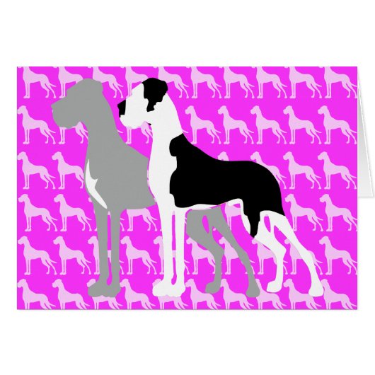Great Danes Blue Boston Cards (Front Horizontal)