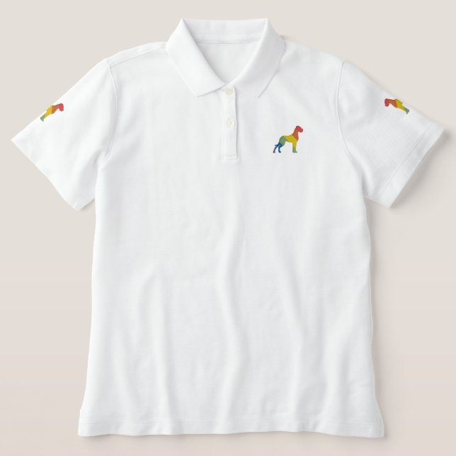 Great Danes embroidery  Embroidered Polo Shirt (Design Front)