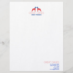Great Danes - Great Friends Letterhead