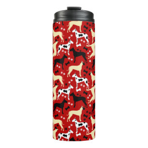 Great Danes Harlequin, Fawn, Black Great Dane Ther Thermal Tumbler
