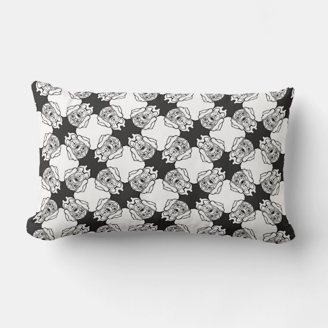 Great Danes in love Lumbar Pillow (Front)