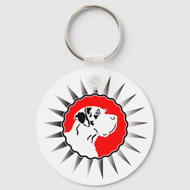 Great Danes Keychain (Front)