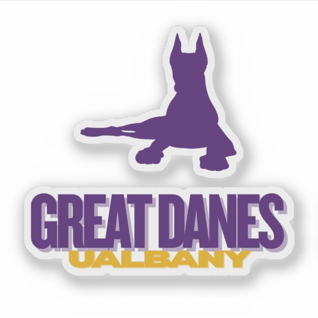 Great Danes – UAlbany – College Baseball Spirit Sticker (Front)